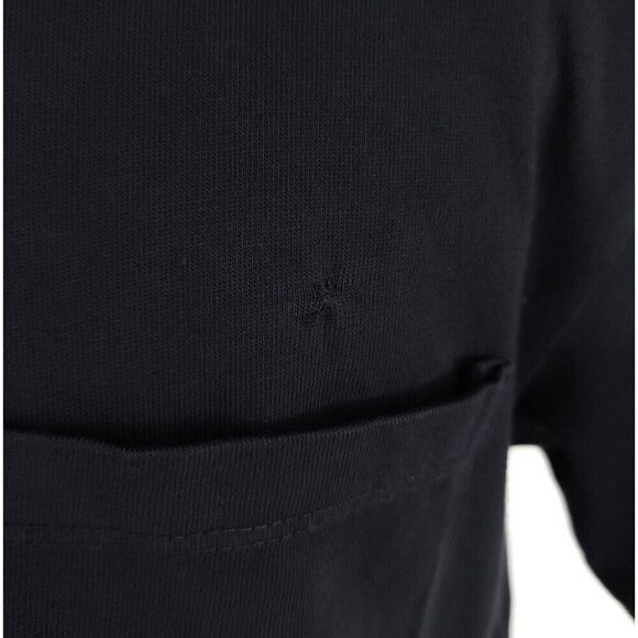 Rhude Logo Embroidered T-Shirt XS Mens Black Cotton Tee - Picture 6 of 11